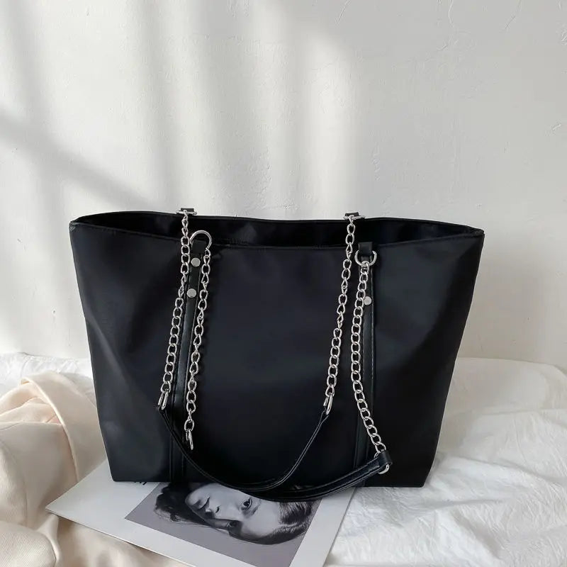 Shoulder Bags Women Nylon Casual Tote Zipper Large Capacity Ladies