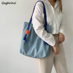 Nylon Waterproof Shoulder Bag Large Capacity Tote Handbag
