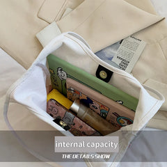 Shoulder Bags Women Oil Painting Landscape Canvas Bag Large Capacities