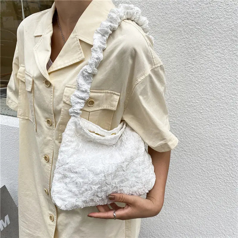 Women's PU Leather Shoulder Bag Large Capacity Solid Summer Handbag