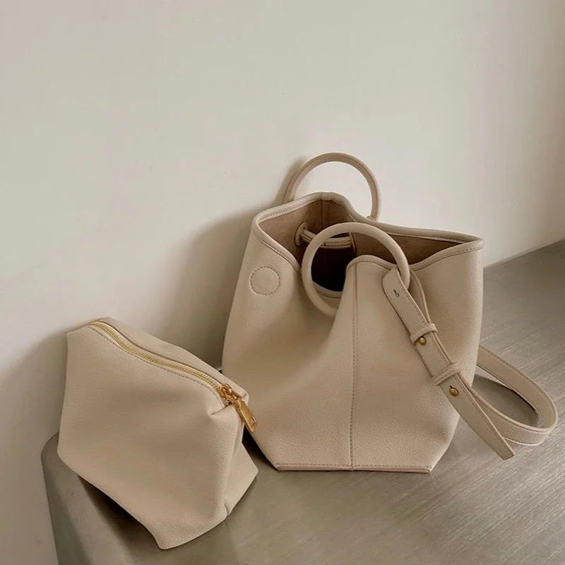 Shoulder Bags Women PU Leather Totes Large Capacity Bag Cross-body Handbags