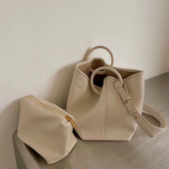 Shoulder Bags Women PU Leather Totes Large Capacity Bag Cross-body Handbags