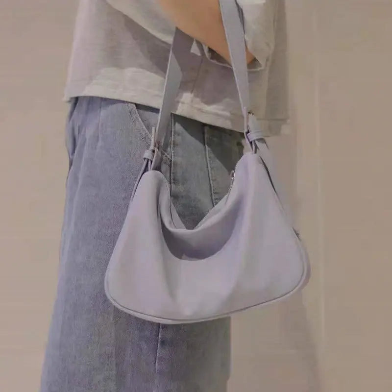 Shoulder Bags Women PU Solid Leisure All-match Style OL Ins Underarm Handbags