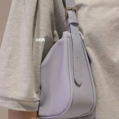 Shoulder Bags Women PU Solid Leisure All-match Style OL Ins Underarm Handbags