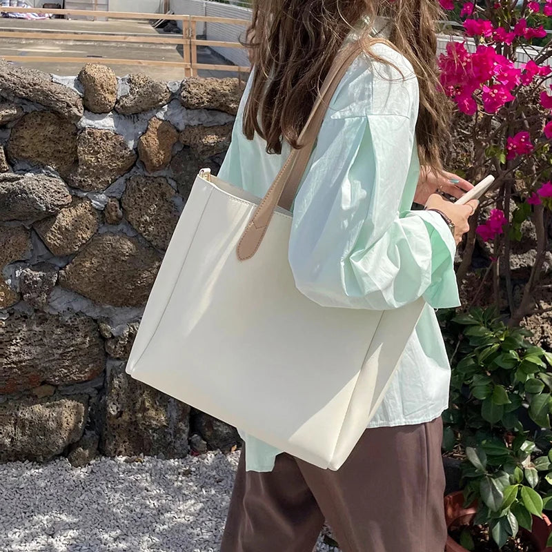 Women Patchwork Shoulder Bag Large Capacity Crossbody