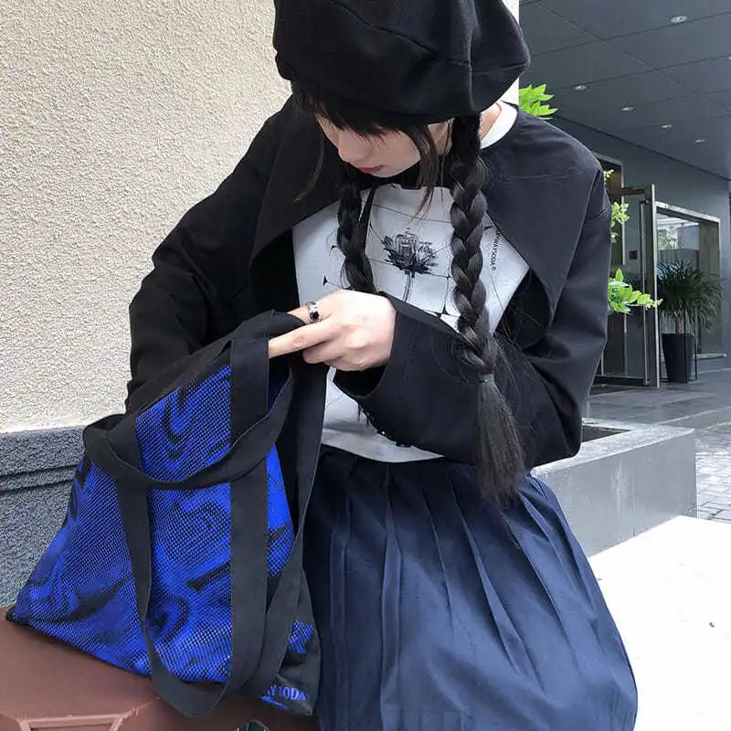 Shoulder Bags Women Printed Large Capacity Harajuku Casual High Street