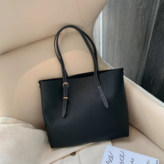 Shoulder Bags Women Retro Zipper Handbags Daily PU Leather Large Capacity Tote
