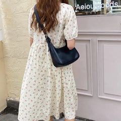 Retro Underarm Soft PU Shoulder Bag Women