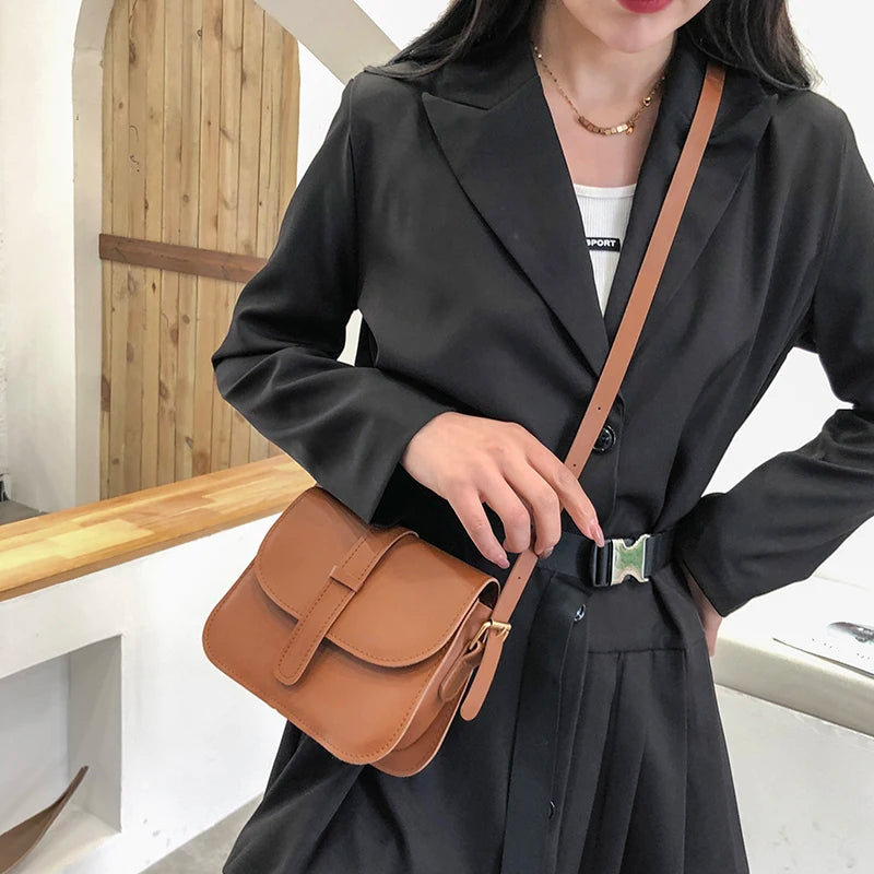 Shoulder Bags Women Retro Square Underarm Bag High Street