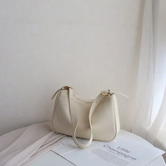 Shoulder Bags Women Soft PU Leather Zipper Underarm Cross-body
