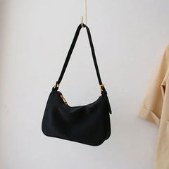 Shoulder Bags Women Soft PU Leather Zipper Underarm Cross-body