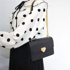 Shoulder Bags Women Solid All-match Chains Crossbody Bag Style Ins Female
