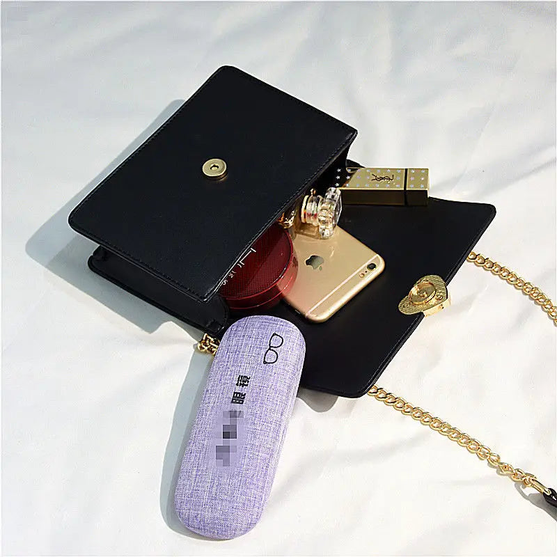 Shoulder Bags Women Solid All-match Chains Crossbody Bag Style Ins Female