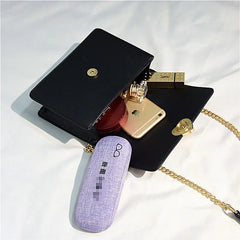 Shoulder Bags Women Solid All-match Chains Crossbody Bag Style Ins Female