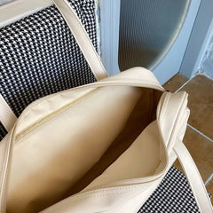 Shoulder Bags Women Solid Large Capacity College Book Bag Sweet Zipper
