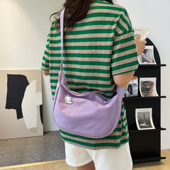 Shoulder Bags Women Solid Harajuku All-match Multifunction Handbags