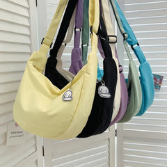 Shoulder Bags Women Solid Harajuku All-match Multifunction Handbags