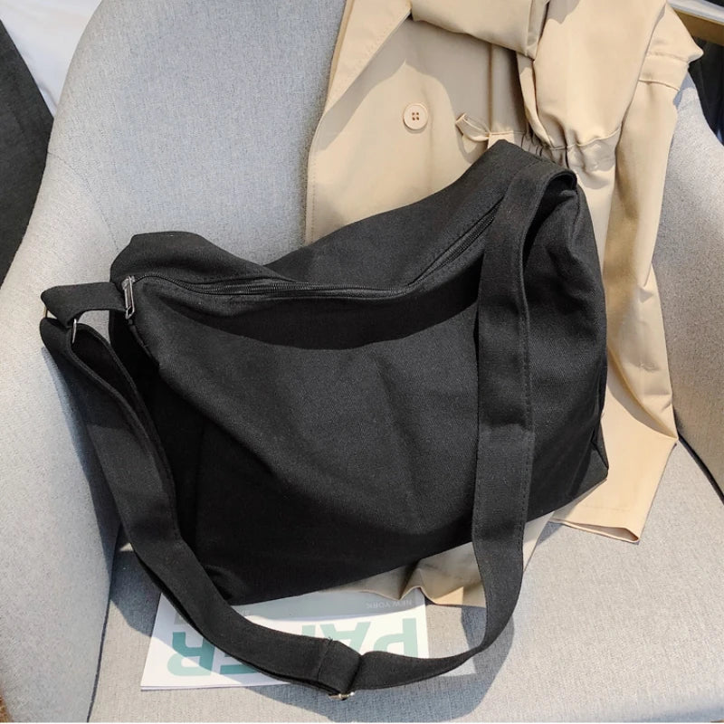 Solid Harajuku Shoulder Bag for Women Teens Purse