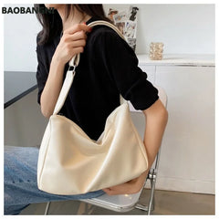Women's PU Leather Shoulder Bag Large Capacity Satchel
