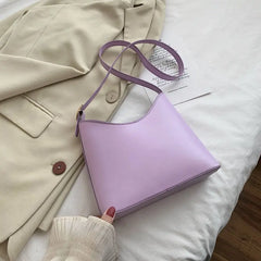 Shoulder Bags Women Solid PU Leather Brief Crossbody Flap Mini Handbags
