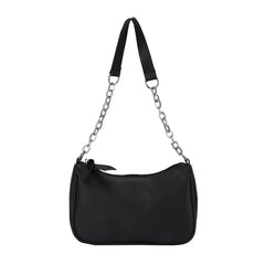 Shoulder Bags Women Underarm Chain Bag PU Candy Colors Zipper Summer Students