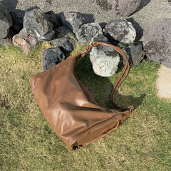 Vintage Crossbody Shoulder Bag All-match Large Capacity Tote Soft PU Leather Han