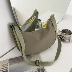Nylon Zipper Shoulder Bags Women Hobos High Street Shopping Kpop