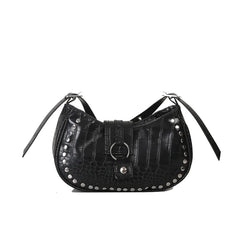 Crocodile Pattern PU Leather Shoulder Bag for Women