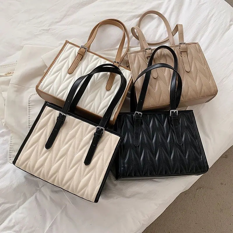 Shoulder Bags for Women Handbag Pu Leather Female Shopper Bag Bolsas Diamond