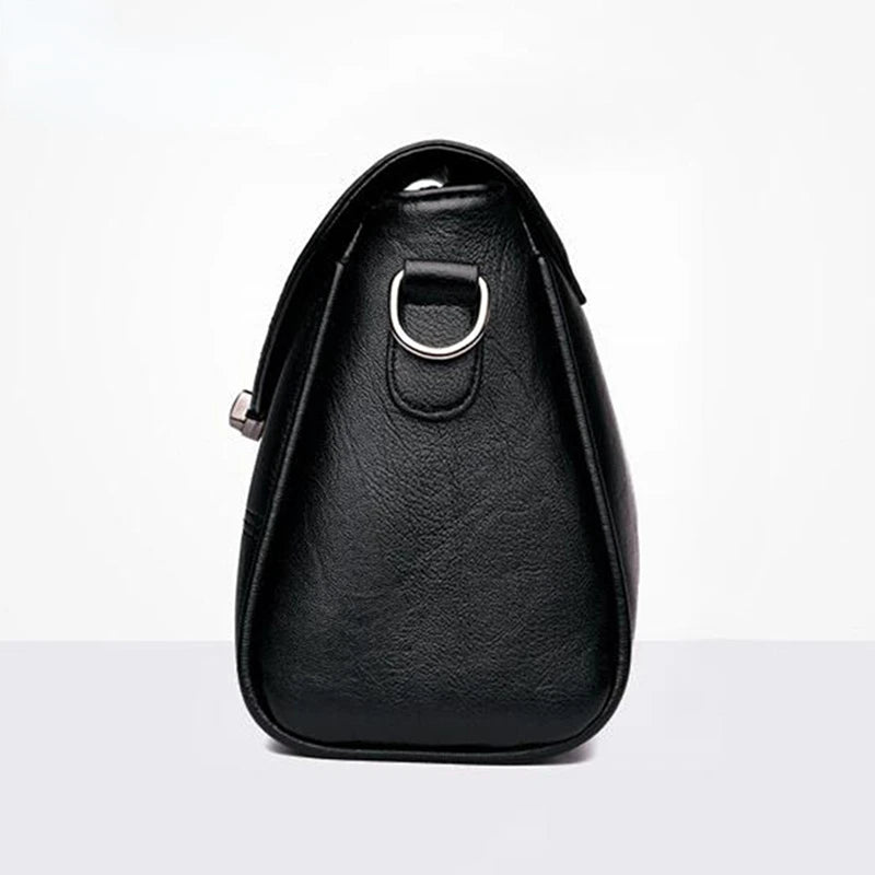 Women's PU Leather Shoulder Bag Crossbody Messenger Handbag