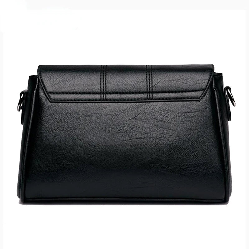 Women's PU Leather Shoulder Bag Crossbody Messenger Handbag