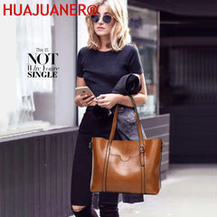 Oil Wax Leather Shoulder Bag Tote Crossbody