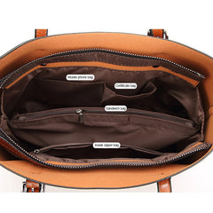 Women's Oil Wax Leather Shoulder Bag Tote Crossbody Handbag