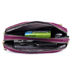 Small Crossbody Messenger Bag Phone Purse Waterproof Nylon Handbag