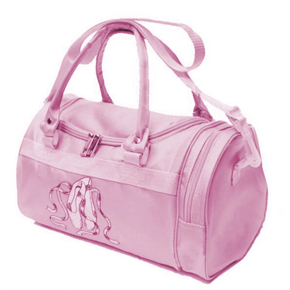 Pink Ballet Dance Backpack for Girls Embroidered Gym Bag