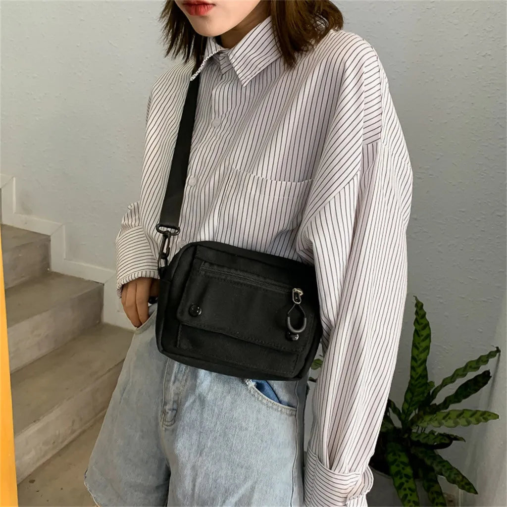 Canvas Shoulder Bag Casual Outdoor Tote for Women