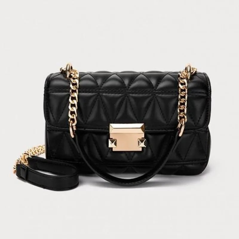 Shoulder Chains Bags Women Handbags Quilted Leather Crossbody Bag