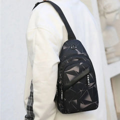 Men's Shoulder Crossbody Bag Short Travel Messenger Chest Bag