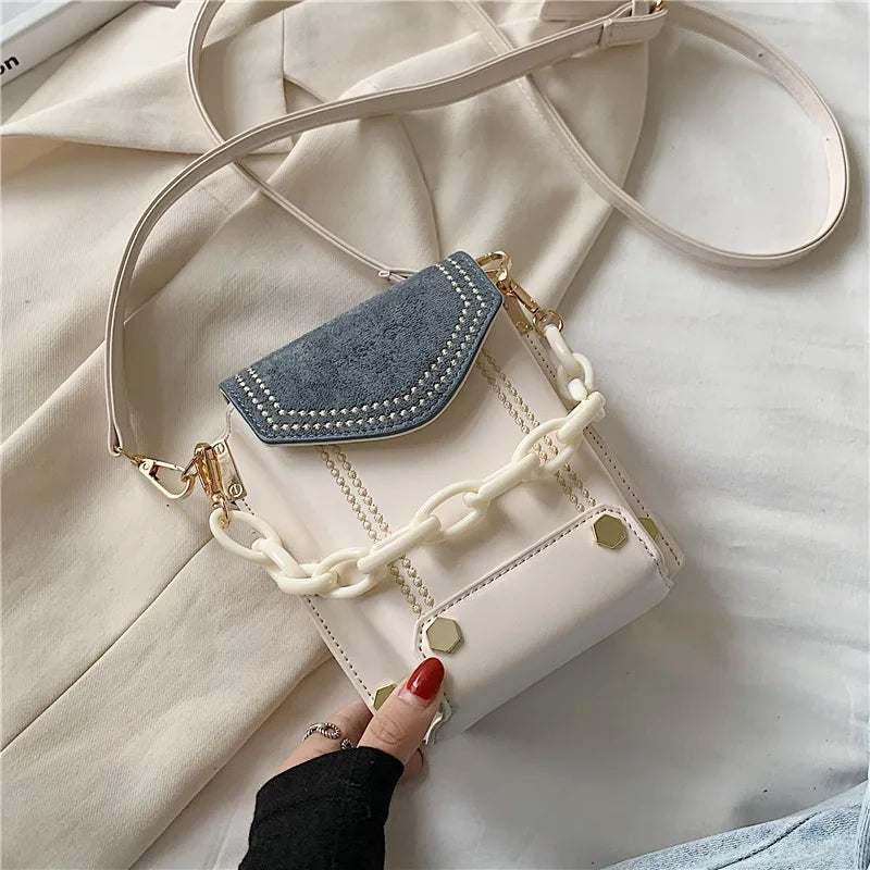 Shoulder Crossbody Bag for Women 2021New Contrast Mobile Phone Bag Messenger Bag