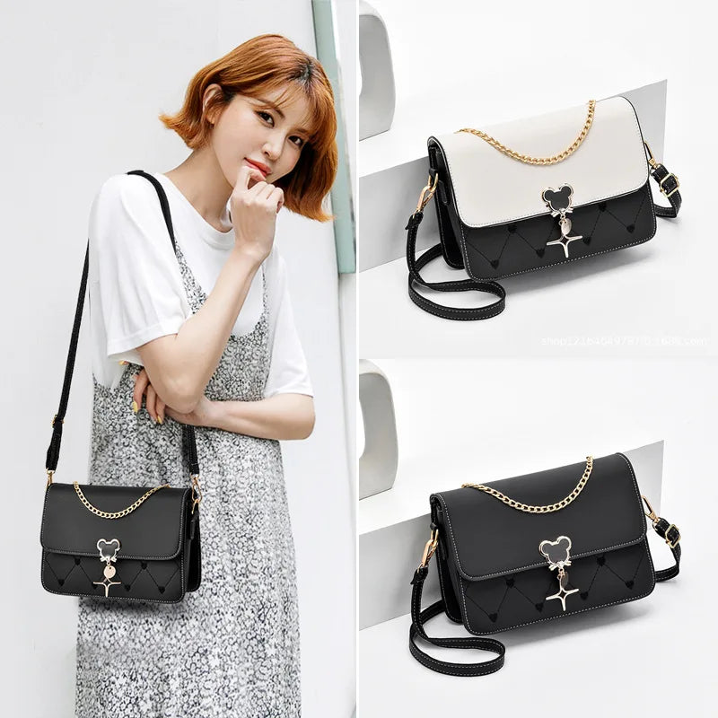Shoulder Crossbody Bags for Women Handbag Female Messenger Bag Clutches Purse Pu