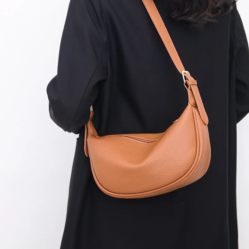 Wide Strap Women Crossbody Bags Shoulder Sling Bucket bag