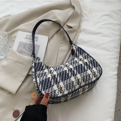 Shoulder Handbag for Women, Hobo Tote Handbag Mini Clutch Purse with Zipper