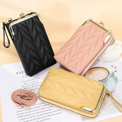Mini PU Leather Clutch Ladies Purse Handbag