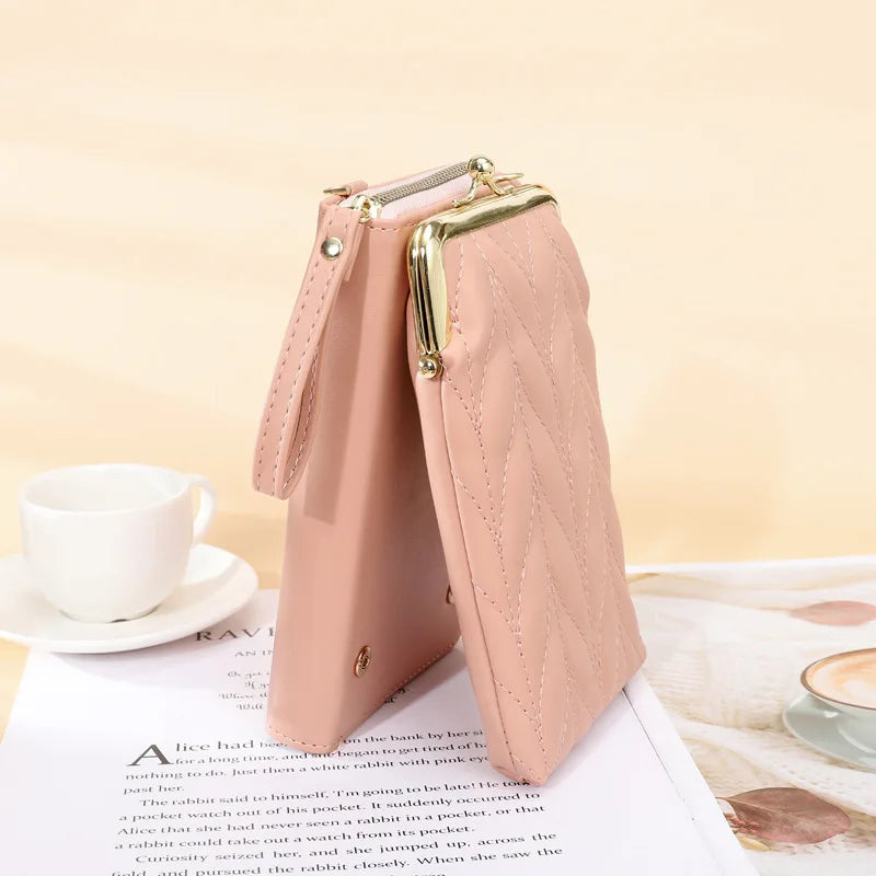 Mini PU Leather Clutch Ladies Purse Handbag