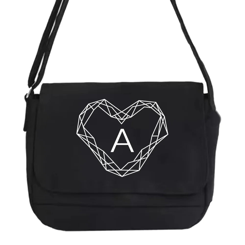 Harajuku Canvas Crossbody Bag Diagonal Pouch