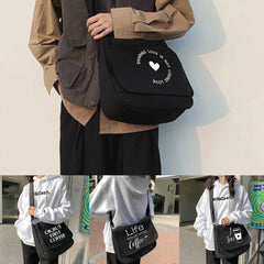 Harajuku Canvas Crossbody Bag Women Japanese Diagonal Pouch