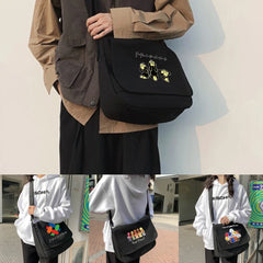 Harajuku Canvas Crossbody Bag Japanese Diagonal Pouch