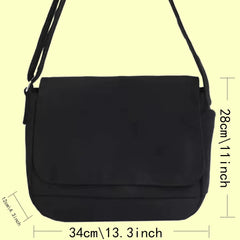 Harajuku Crossbody Bag Purple Flower Pattern