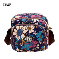 Middle-aged Women Nylon Oxford Shoulder Messenger Bag