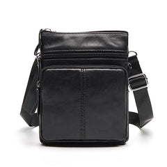 Leather Shoulder Messenger Bag Briefcase for Office Work